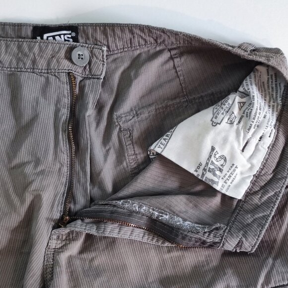Vans cargo short men's size 34 light brown cotton side pockets - Picture 11 of 16